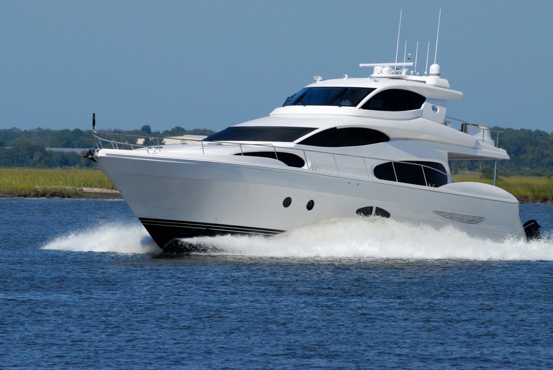 Luxury yacht boat speed water